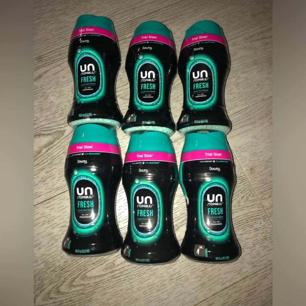 Downy Unstoppables Fresh Scent Laundry Fragrance Booster Odor Blocker 6 BOTTLES